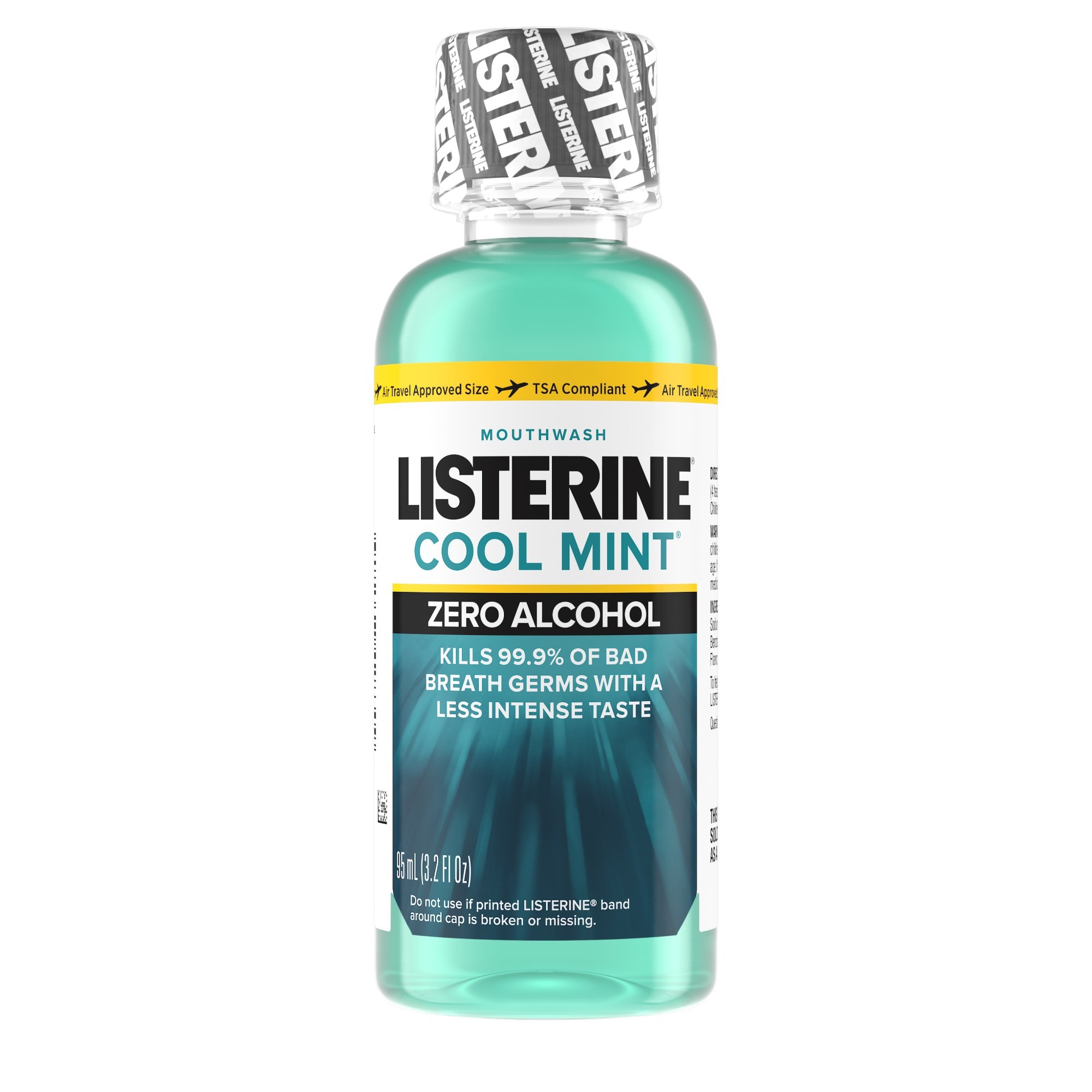 Listerine Zero Clean Mint Mouthwash, 3.2 oz. Bottle MK 780431