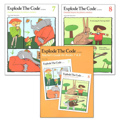Explode the Code Books 7 & 8 with Teacher Guide (2nd Edition)