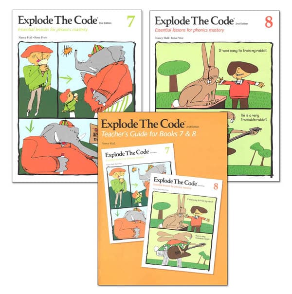 Explode the Code Books 7 & 8 with Teacher Guide (2nd Edition)