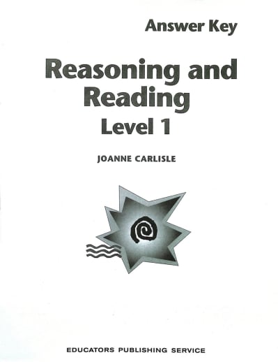 Reasoning & Reading Level 1 Teacher Guide