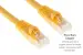 Cat6A Ethernet Patch Cable, Half-moon Boot, UTP, 2 ft, Yellow