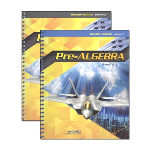 Abeka Pre-Algebra Teacher Edition Volumes 1 & 2