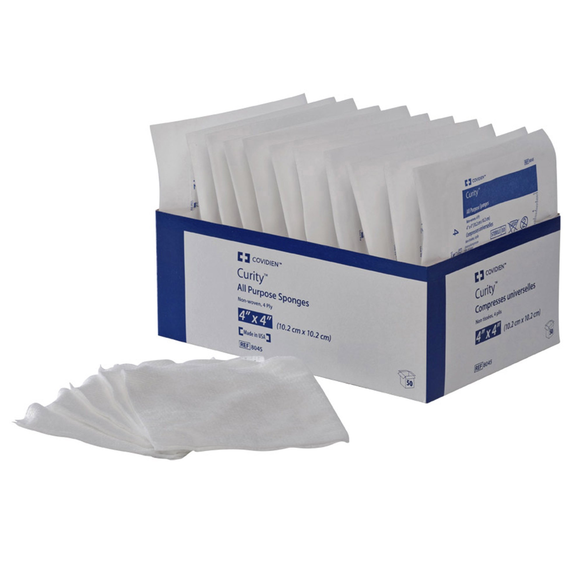 Curity Sterile Nonwoven Sponge, 4 x 4 Inch, Four-Ply MK 546402