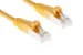 Cat6 Shielded Ethernet Patch Cable, Half-moon Boot, 3 ft, Yellow