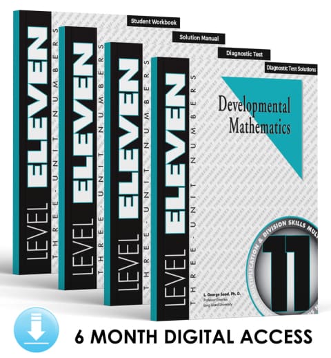 Developmental Math: Level 11 E-Book Set | Three-Unit Numbers: Multiplication and Division (6 Month Access)
