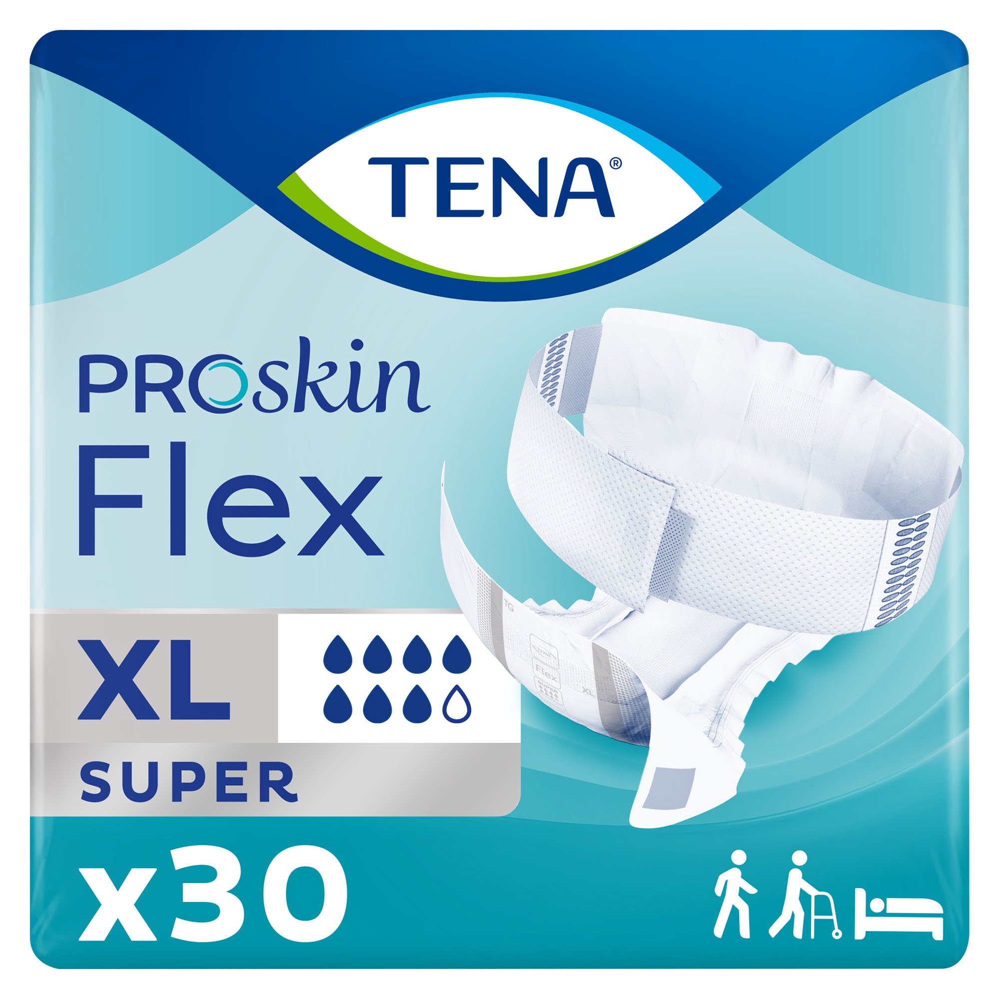 Tena Flex Super Belted Incontinence Briefs, Extra Large MK 718449