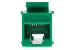 Cat5e RJ45 Inline Coupler Type Keystone Jack, Green