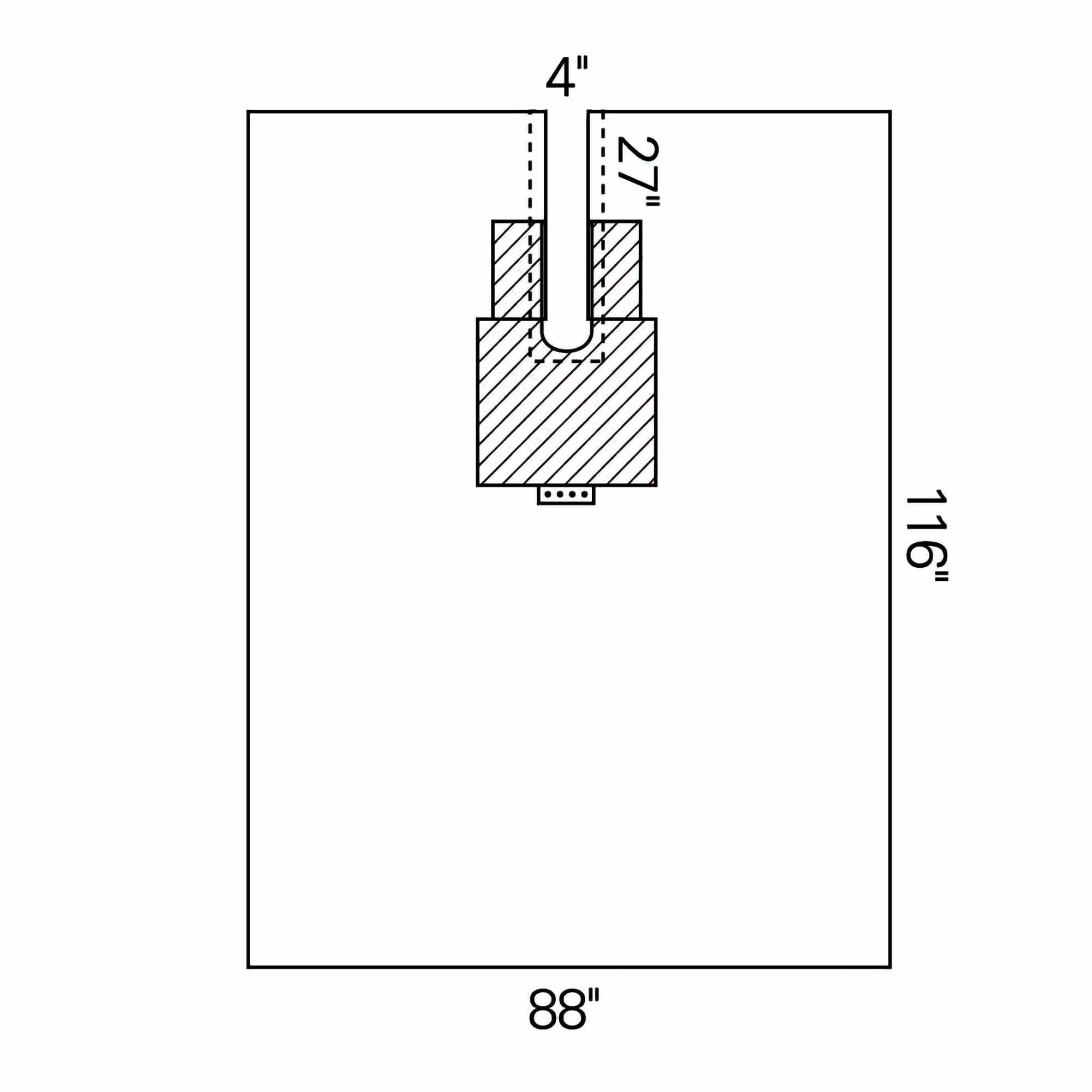 Orthoarts Sterile Body Split Surgical Drape, 88 W x 116 L Inch MK 200999