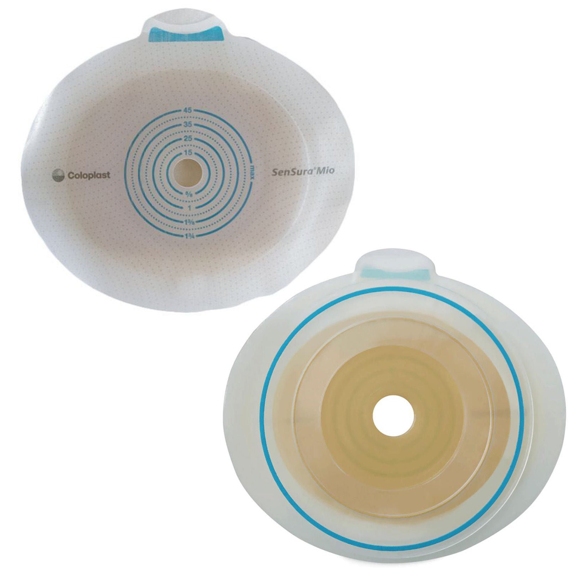 SenSura Mio Click Ostomy Barrier, 25 mm Stoma Opening, Green Match MK 891226