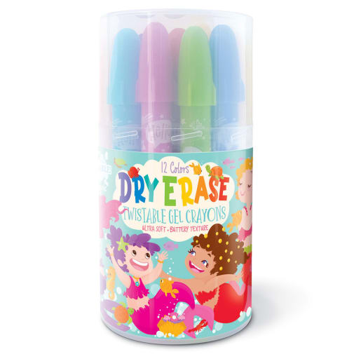 Dry Erase Twistable Gel Crayons - Magical Mermaids