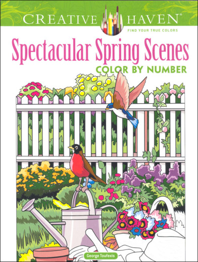 Spectacular Spring Scenes Color By Number Coloring Book (Creative Haven)