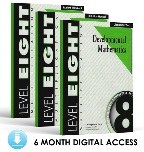 Developmental Math: Level 8 E-Book Set | Multiplication: Concepts and Facts (6 Month Access)