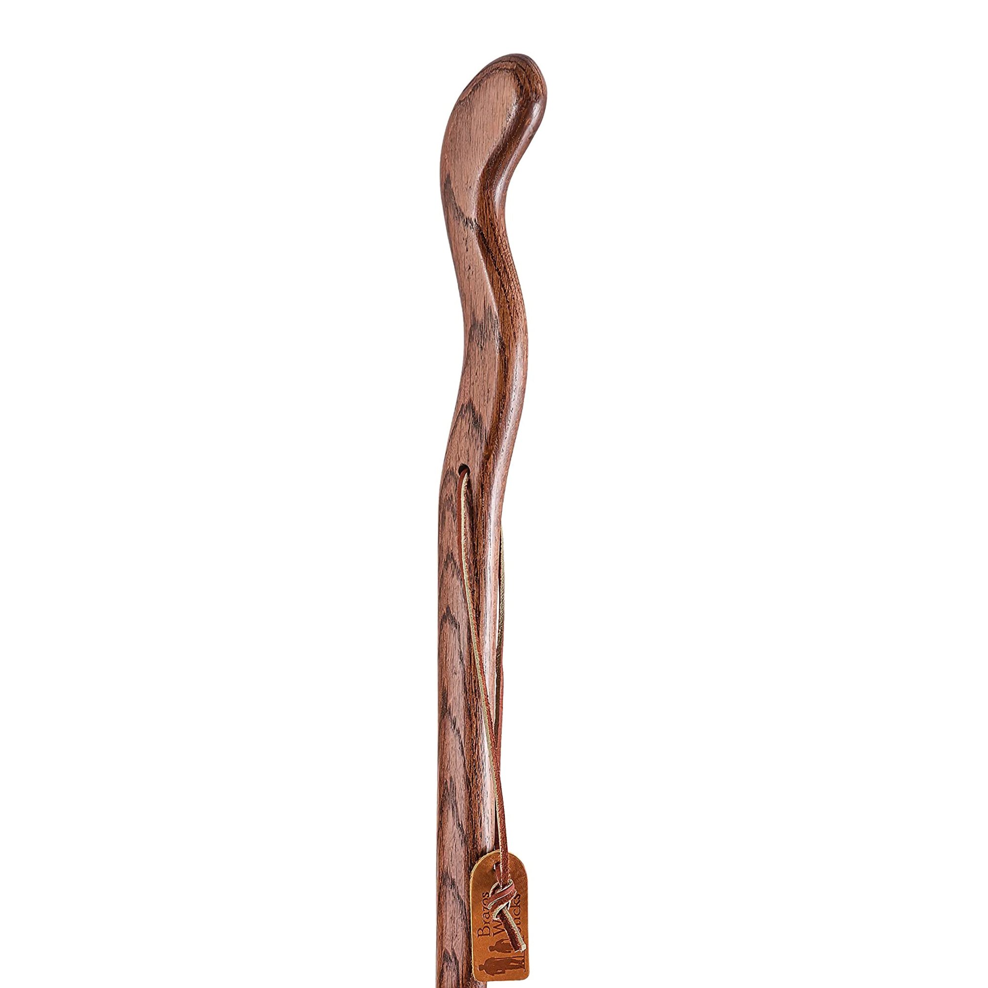 Brazos FitnessWalker Handcrafted Walking Stick, 48-Inch, Red MK 1229036