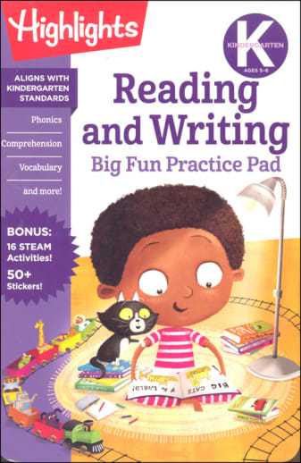 Kindergarten Reading and Writing Big Fun Practice Pad