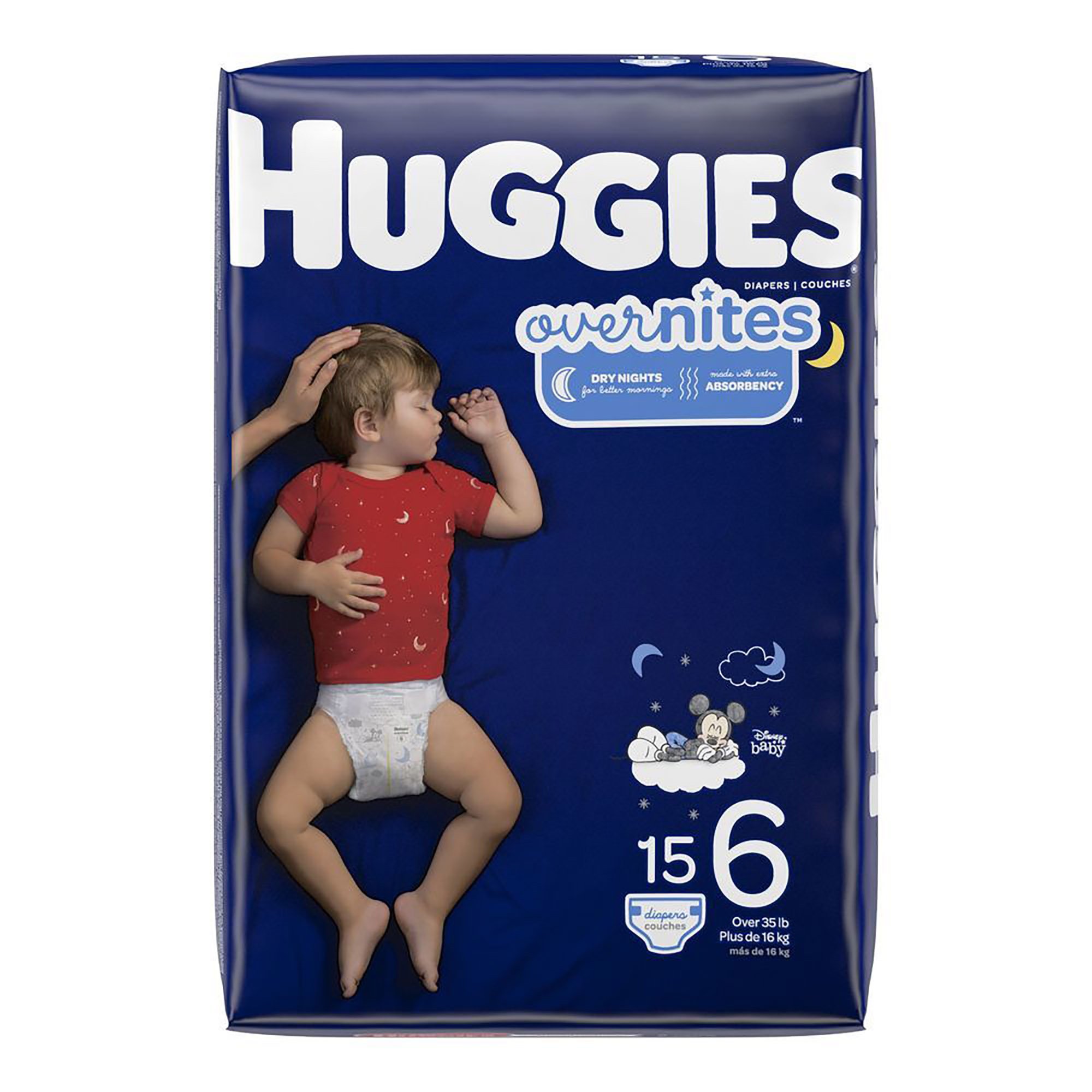 Huggies OverNites Diaper, Size 6 MK 1128666
