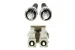 LC to ST Multimode Duplex 62.5/125 OM1 Fiber Patch Cable, 25 Meters