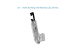 1 5/16in Bat Wing J Hook with Retaining Clip, 50-Pack