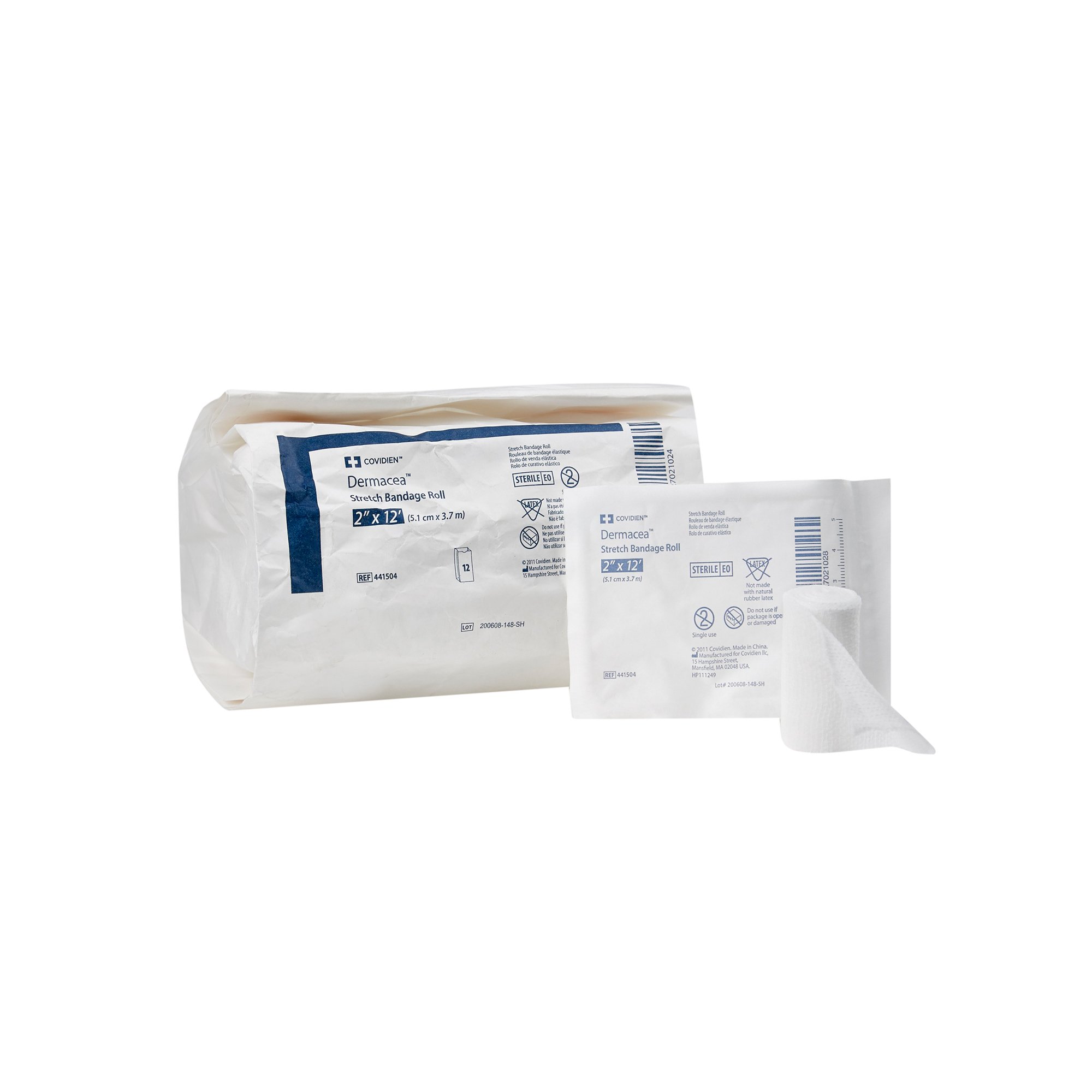 Dermacea Sterile Conforming Bandage, 2 Inch x 4 Yard, 1-Ply MK 773136