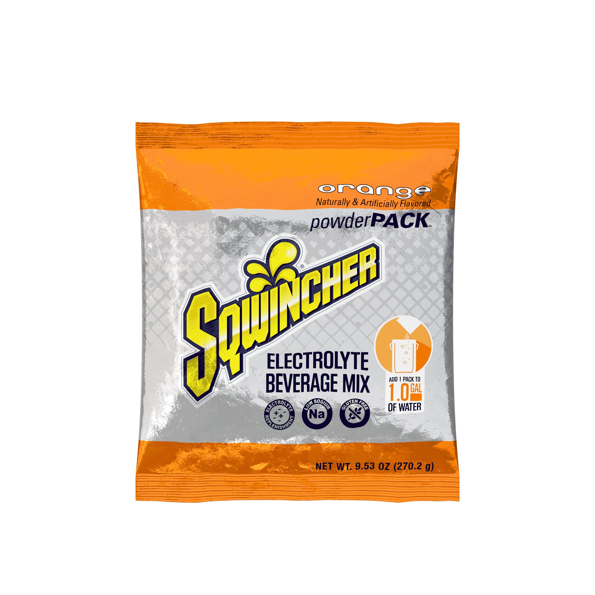 Sqwincher Powder Pack Orange Electrolyte Replenishment Drink Mix MK 1057724