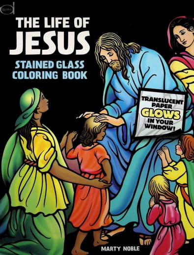 Life of Jesus Stained Glass Coloring Book