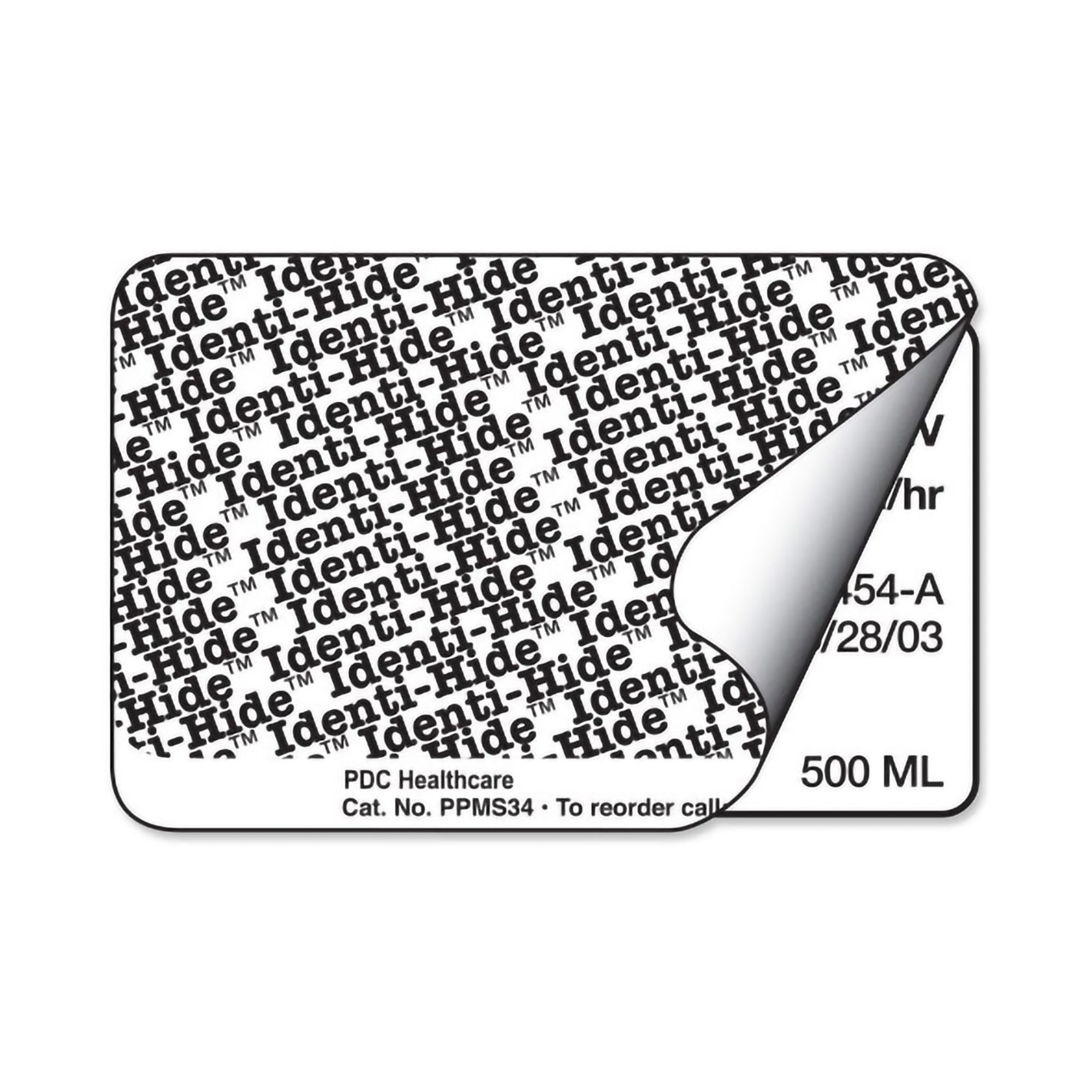 PDC Identi-Hide Protection Label, 2 x 3 Inch MK 1048263