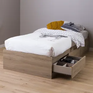 Cama individual de 3 cajones