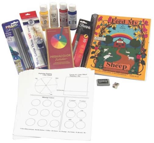 Feed My Sheep Book with Paint Packs & Art Materials