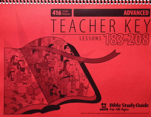 Advanced Teacher Key for Lessons 183-208