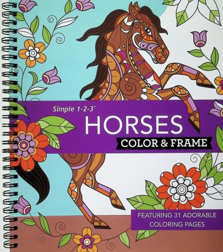 Color & Frame: Horses (64 pages)