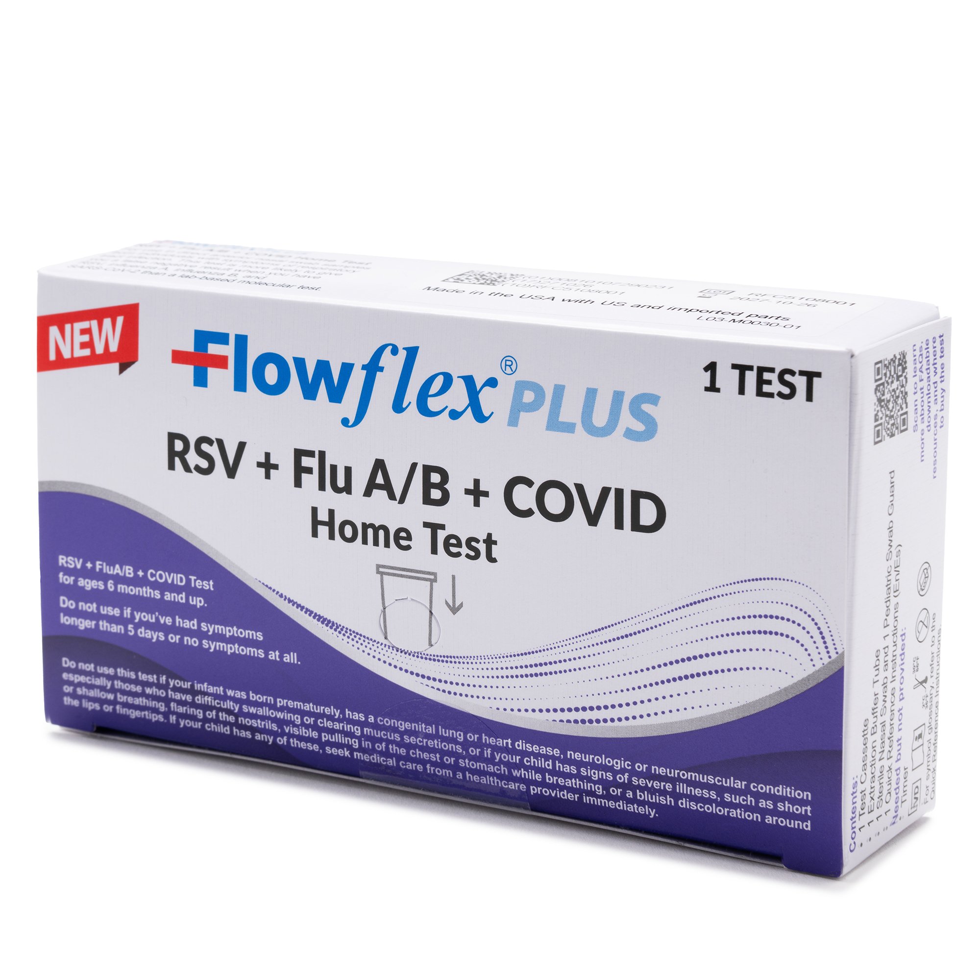 Flowflex Plus COVID-19 and Flu A/B Home Test MK 1257910