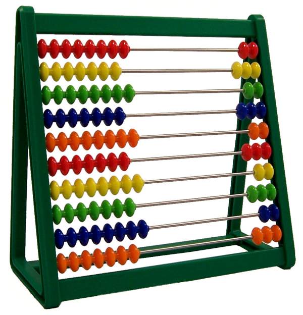Abacus multi color beads