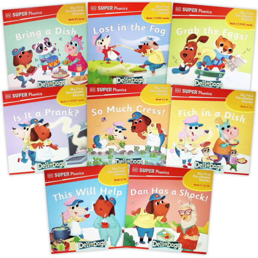 My First Decodable Stories: Deli Dogs set of 8 books (DK Super Phonics)