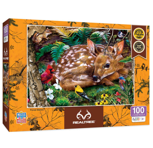 Realtree Forest Babies Puzzle (100 piece)