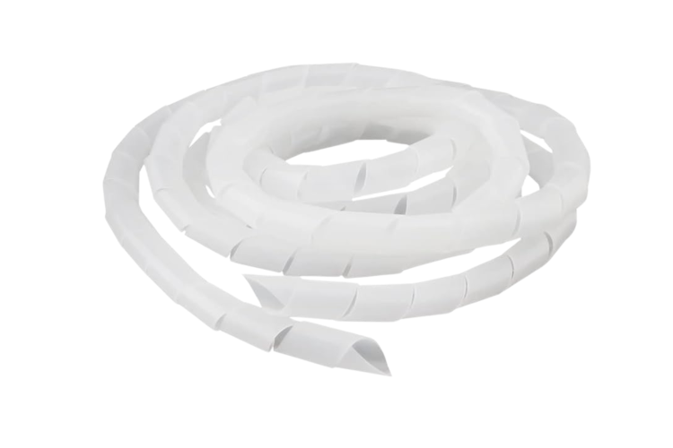 6 foot Spiral Cable Wrap, Clear, Diameter: 20mm - 100mm