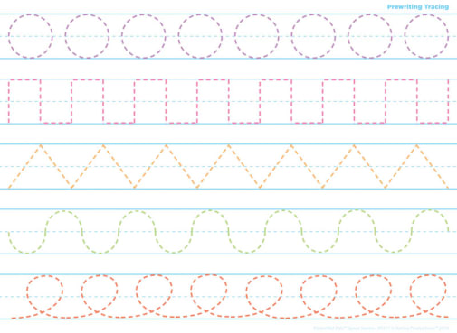 Prewriting Tracing PosterMat Pals Space Savers