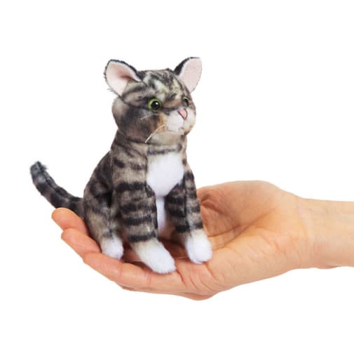 Mini Cat: Tabby Finger Puppet