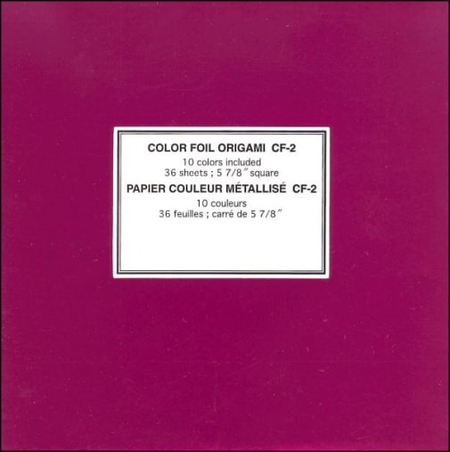 Origami Paper - Assorted Color Foil (5 7/8" square) - 36 sheets