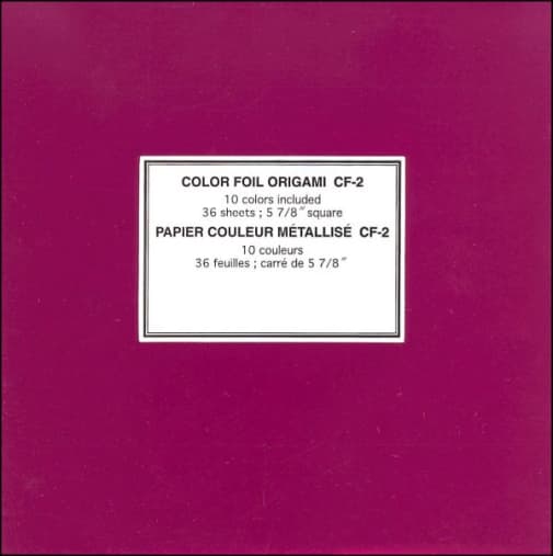 Origami Paper - Assorted Color Foil (5 7/8" square) - 36 sheets