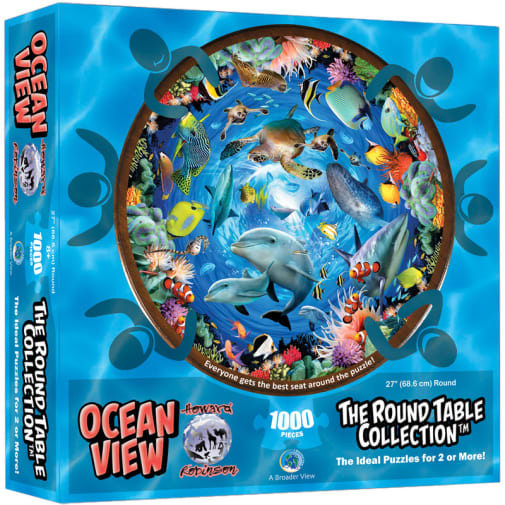 Ocean View 1000 Piece Puzzle (Round Table Collection)