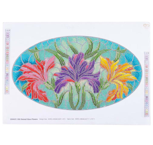 Stained Glass Flowers Diamond Dotz Facet Art