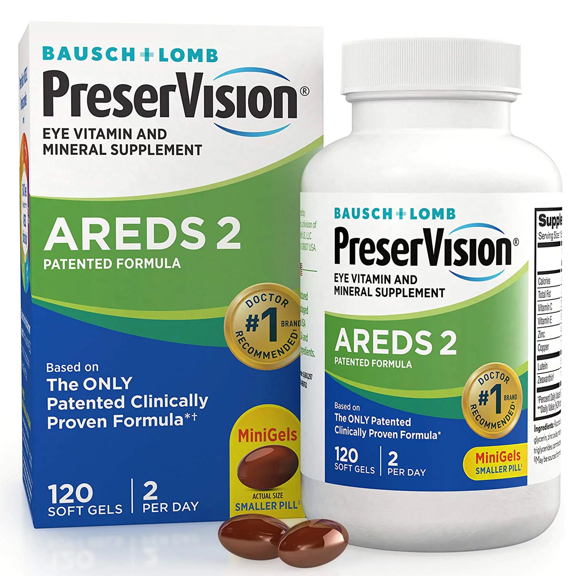 PreserVision Areds 2 Ascorbic Acid / Vitamin E Eye Supplement MK 854031