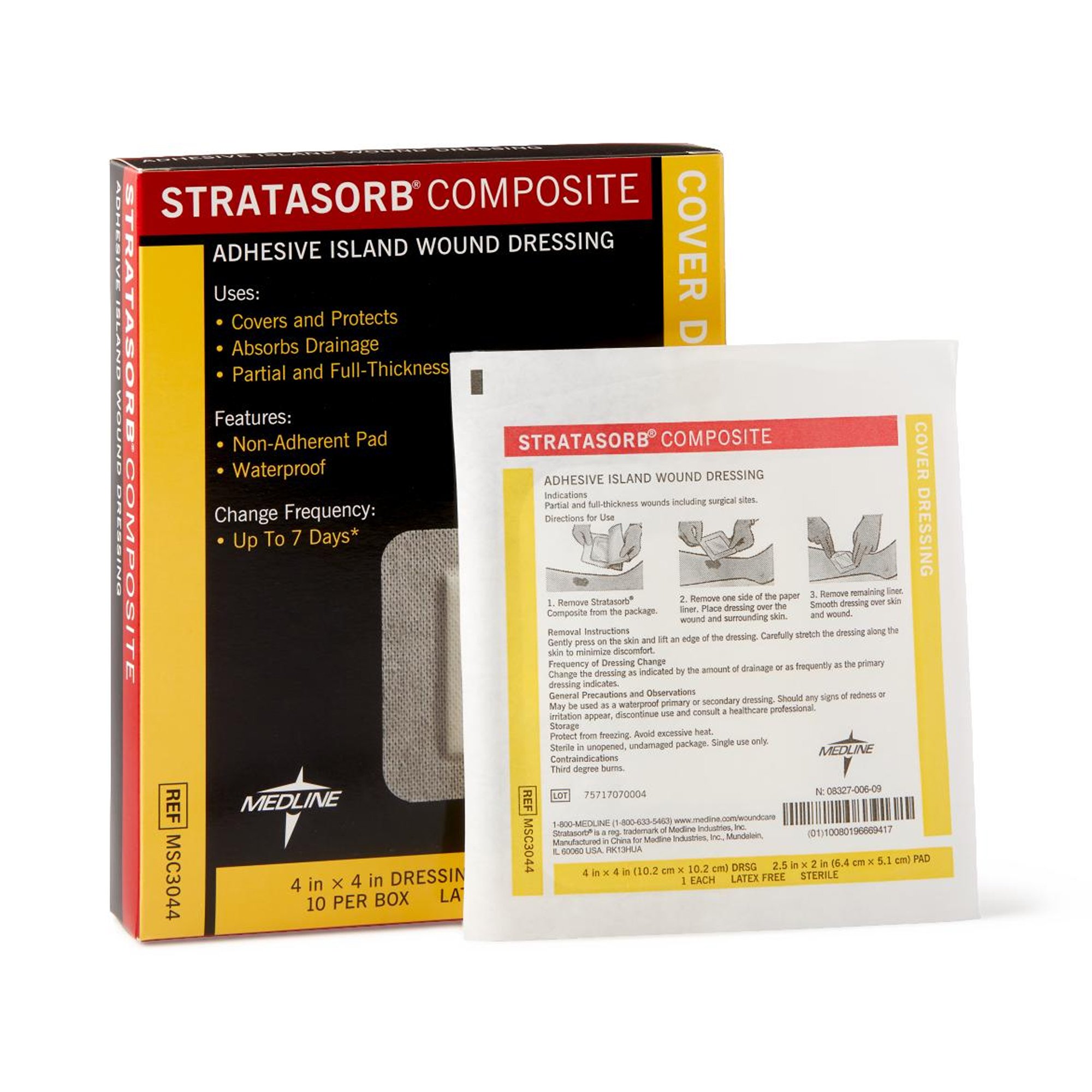 Stratasorb Composite Island Dressing, 4 x 4 inch MK 761403