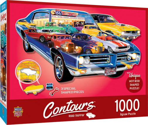 Hot Rod Shape Contours Puzzle (1000 piece)