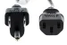 AC Power Cord, 5-15P to C13, 18 AWG, 3ft, Black