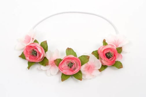 Little Adventures Pink Flower Headband Dress Up Accessory