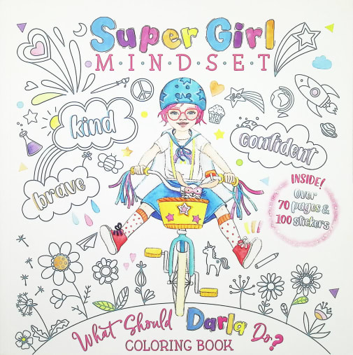 Super Girl Mindset Coloring Book