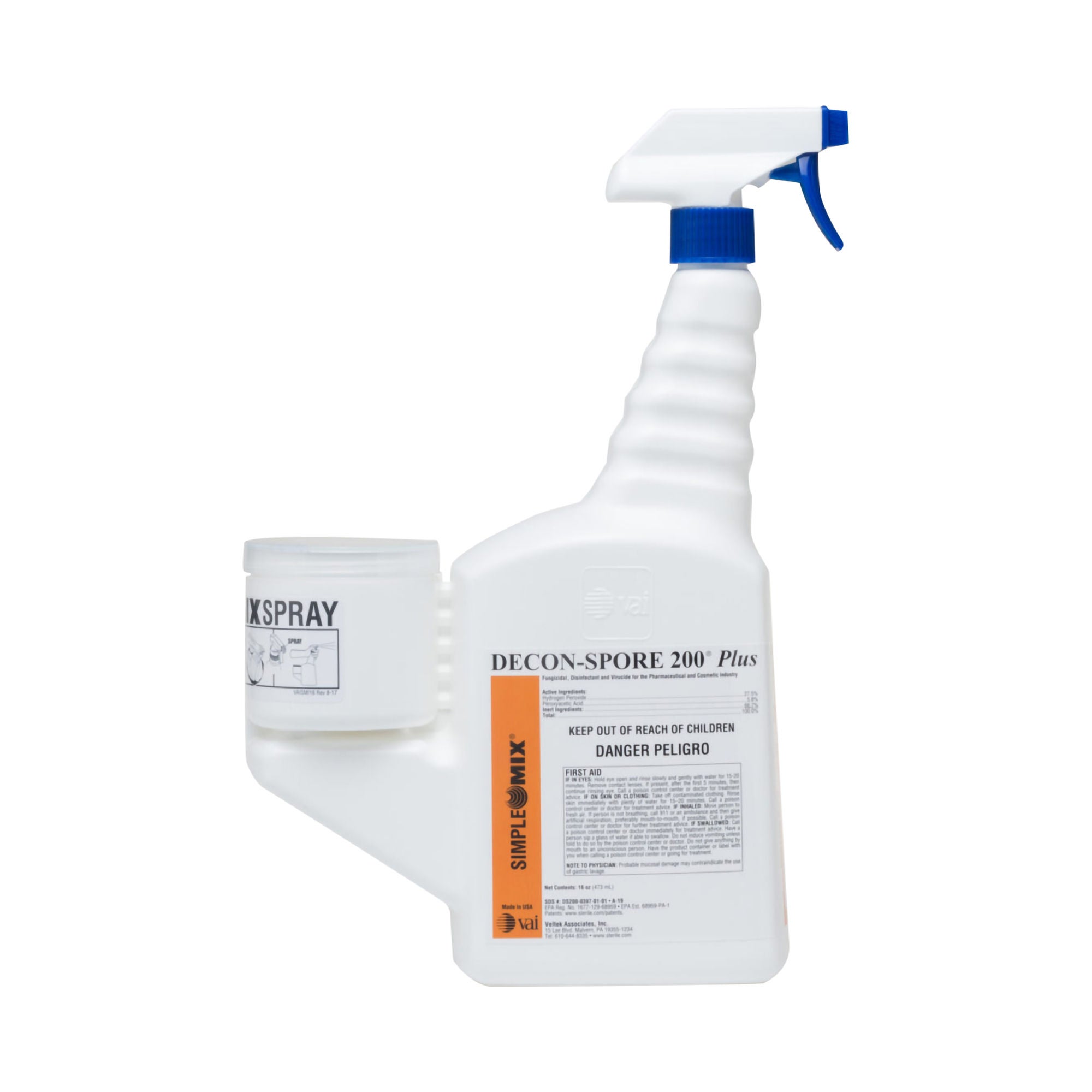 DECON-SPORE 200 Plus SimpleMix Surface Disinfectant Cleaner, 16 oz. MK 1184652