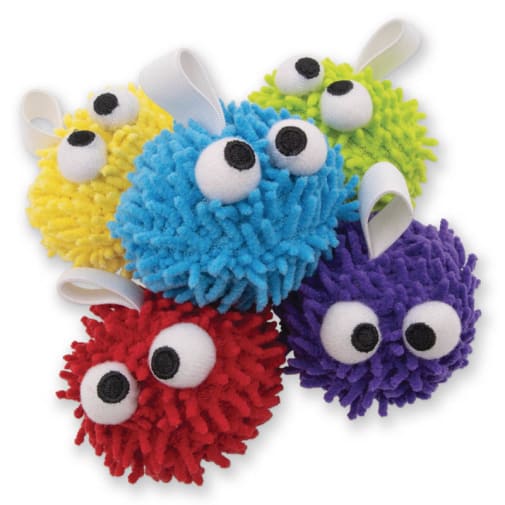 Whiteboard Eraser Puffs - Set of 5 Assorted Colors