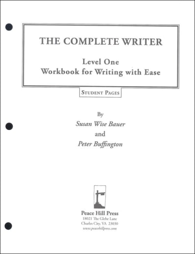 Complete Writer: Writing With Ease Level 1 Student Pages