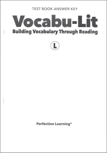 Vocabu-Lit L Test Answer Key (5th Edition)